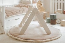 drabinki i zjeżdżalnia z drewna