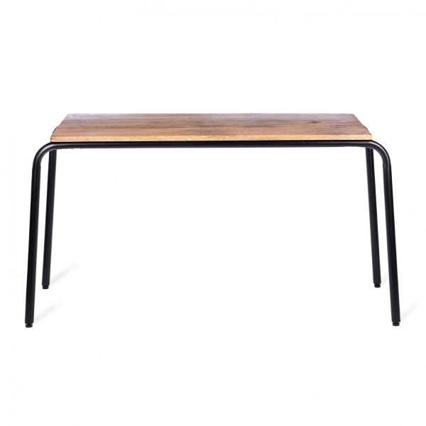 Biurko/stolik dziecięcy metalowo-drewniany czarny