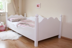 Łóżko dziecięce sofa białe 90x200 cm