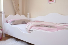 Łóżko dziecięce sofa białe 90x200 cm
