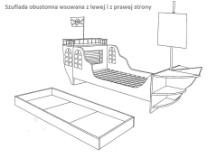 Łóżko statek