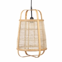 Bambusowa lampa sufitowa Mavis naturalna