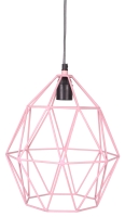 Lampa sufitowa Wire diament różowa