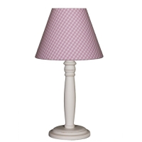 Lampka nocna kratka różowo-biała