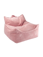 Wigiwama duża pufa/fotel Pink Mousse Cord różowa