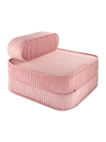 Wigiwama fotel rozkładany dla dzieci Pink Mousse Cord różowy