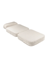 Wigiwama fotel rozkładany dla dzieci Marshmallow Cord mleczny