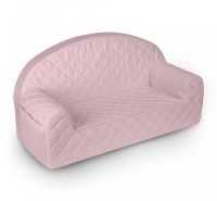 sofa dla dzieci różowa pikowana