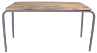 Biurko/stolik dziecięcy metalowo-drewniany szary