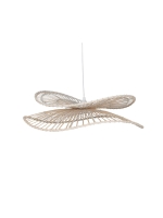 Rattanowa lampa sufitowa Florien kapelusz