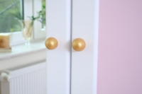 Szafa 2 drzwiowa różowo-biała karoca